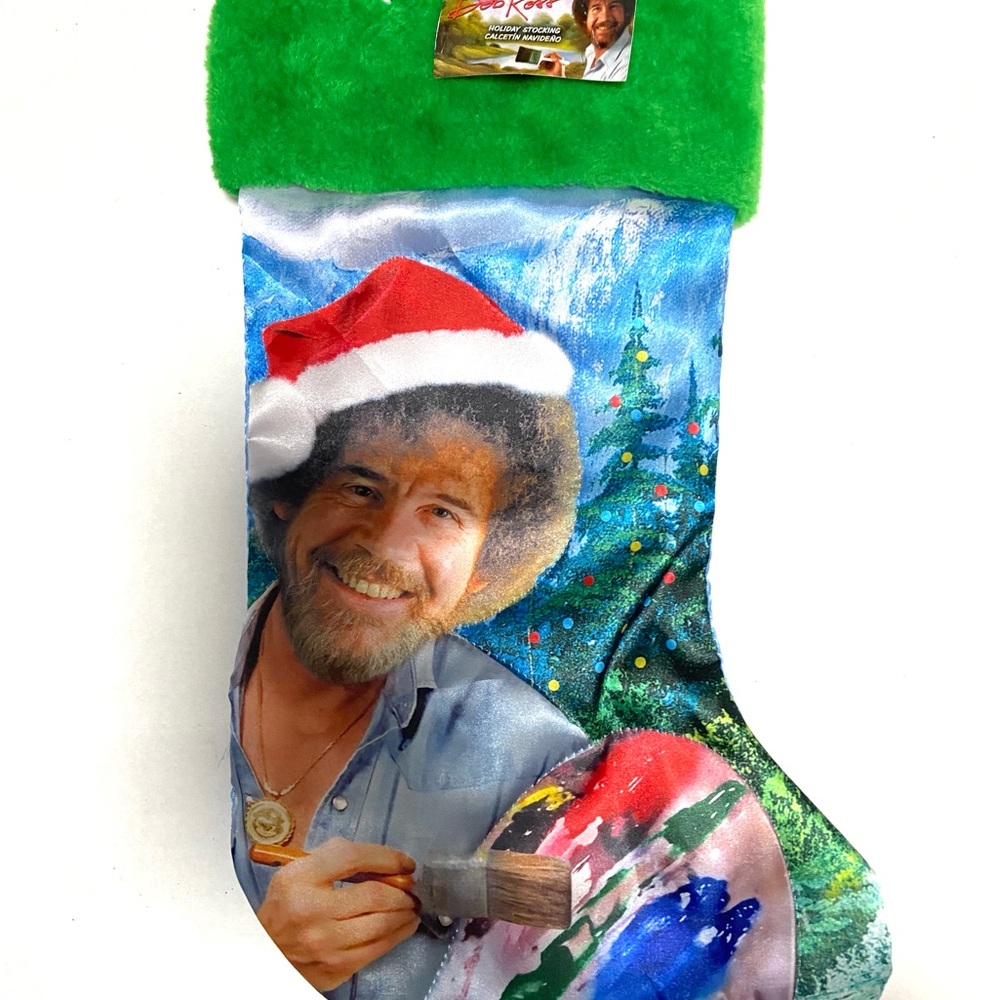 Bob Ross Artistic Christmas Stocking. Great Gift For Any Artist!